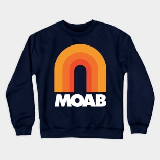 Moab Utah Retro Design Crewneck Sweatshirt
